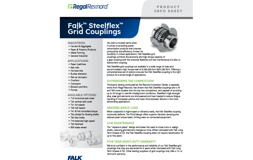 Falk™ Steelflex™ Grid Couplings
